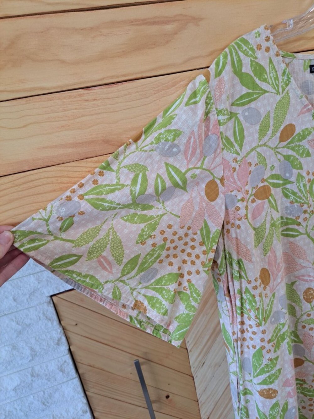 Gudrun Sjödén Multicolor Floral Print Organic Cotton Dress Side Pockets Size M - Picture 2 of 11
